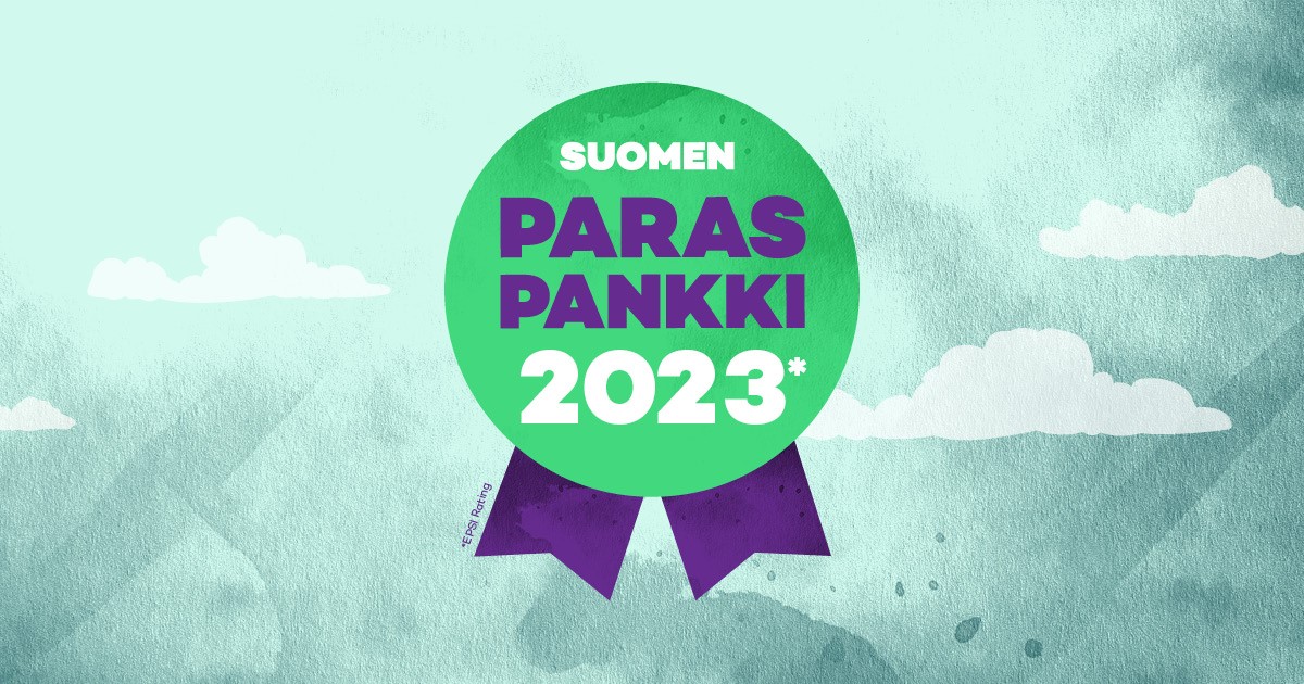 Suomen paras pankki-ruusuke 2023