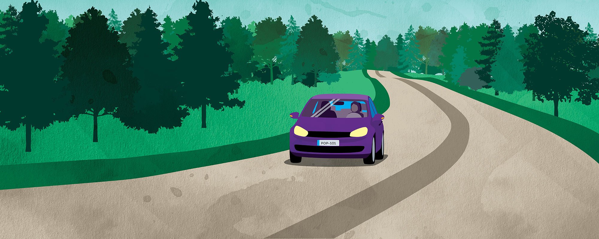 Auto metsätiellä