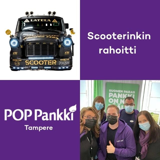 Latela ja POP Pankki Tampere, kuvituskuva.
