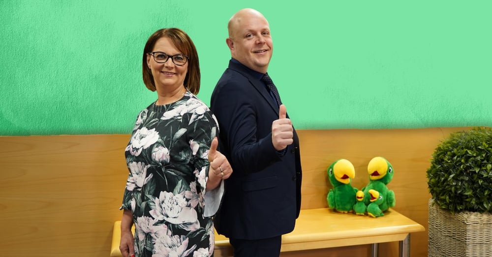 Marjut Järvinen ja Antti Savola