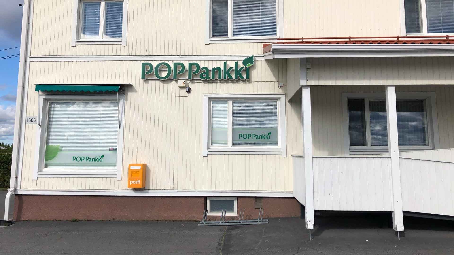 POP Pankki Pohjanmaan Tiistenjoen konttori.