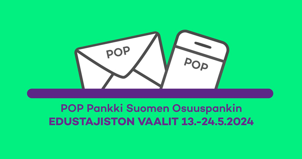 POP Pankki Suomen Osuuspankin edustajiston vaalit 13.-24.5.2024