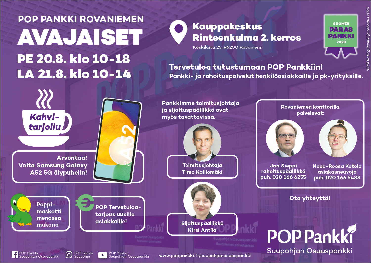 Rovaniemen palvelupisteen avajaiset