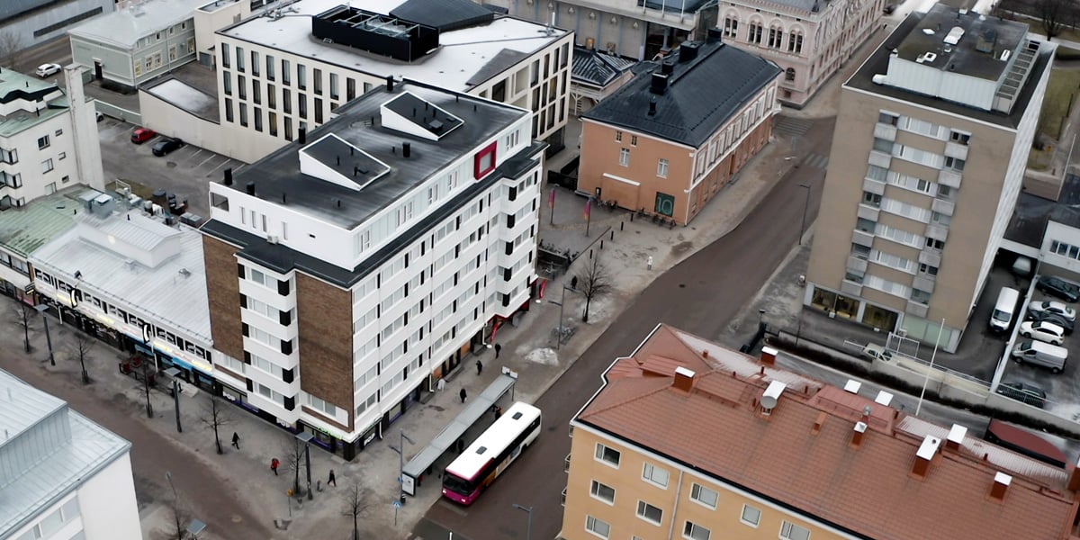  Flygfoto över Uleåborgs kontoret