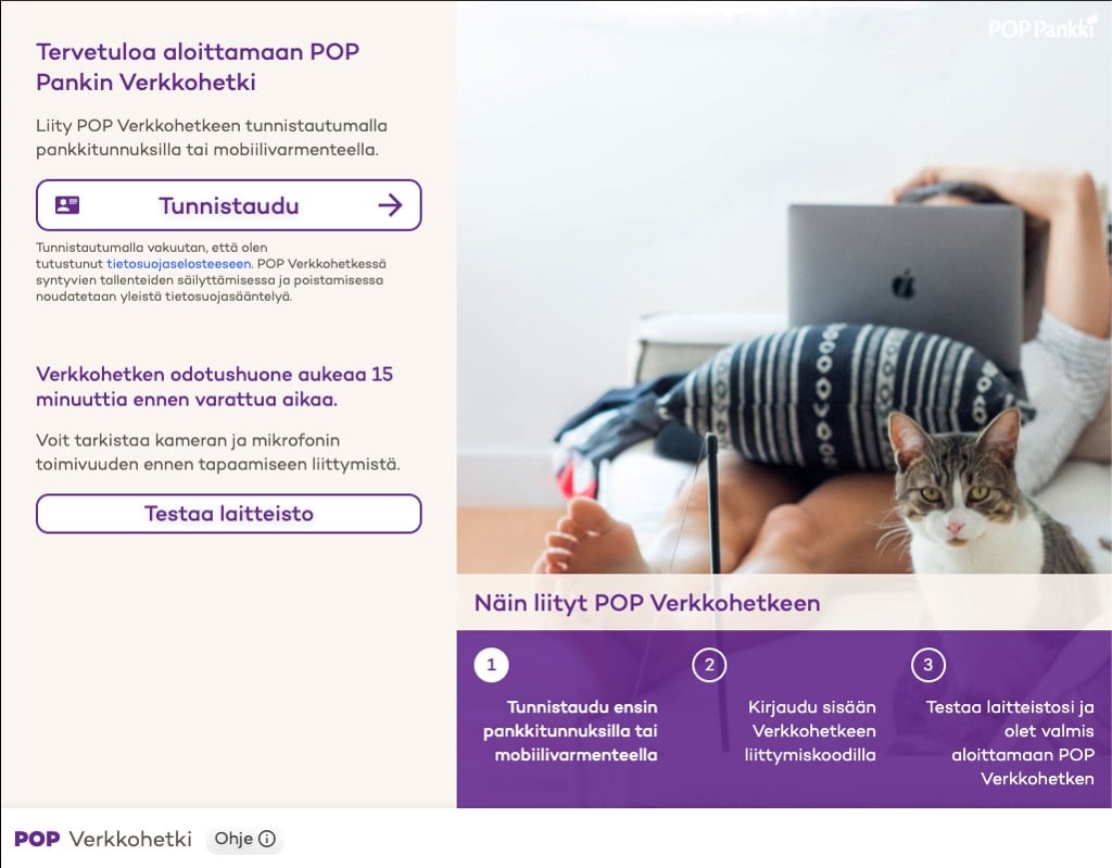 POP Verkkohetki-tunnistautuminen